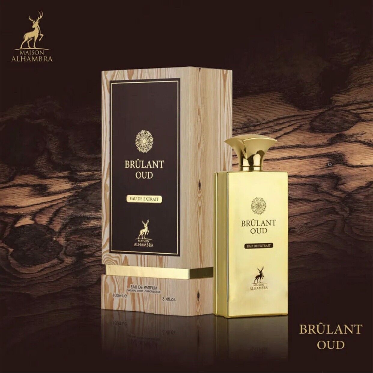 Brulant Oud Eau De Extrait by Maison Alhambra 100ml