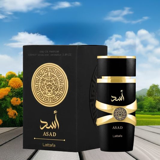 Asad Perfume By Lattafa for Men Fragrance Spray Woody Amber Vanilla scent 100ml