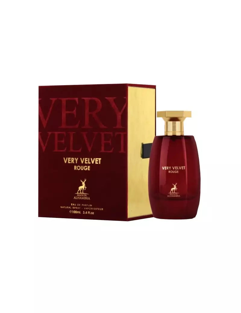 Very Velvet Rouge By Maison Alhambra Eau De Parfum Spray 100ml Fragrance Scent