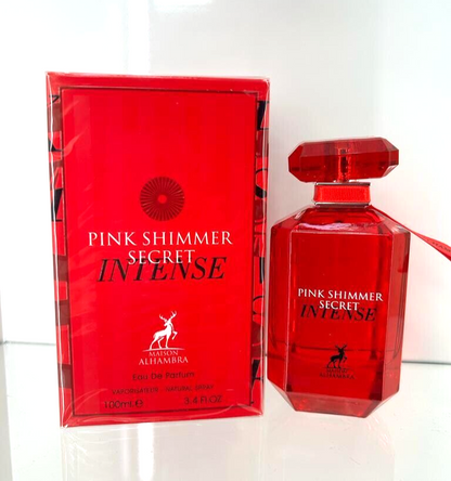 Pink Shimmer Secret Intense Perfume 100ml For women Fragrance by Maison Alhambra