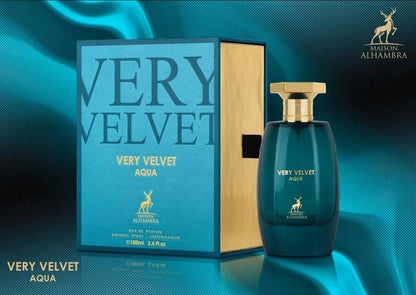 Very Velvet Aqua By Maison Alhambra Eau De Parfum Spray 100ml Fragrance Scent