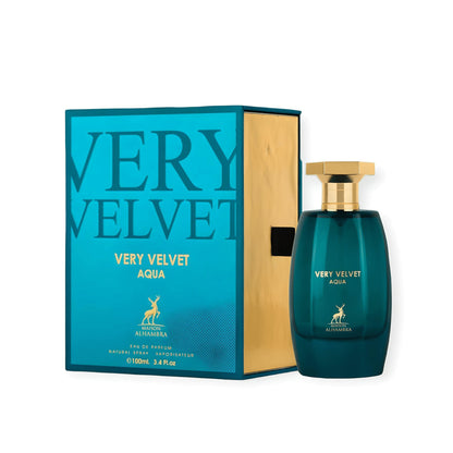 Very Velvet Aqua By Maison Alhambra Eau De Parfum Spray 100ml Fragrance Scent